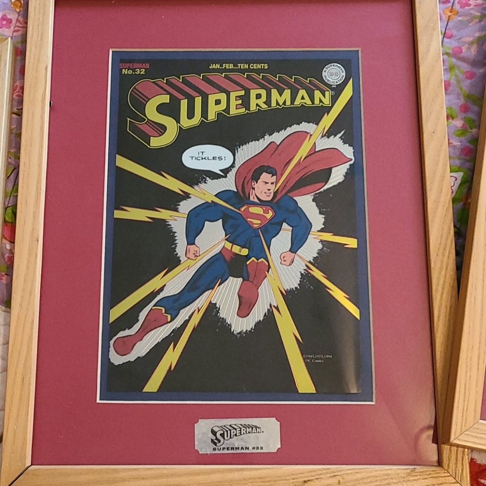 Framed CHROMART Superman cover art 1994 - Picture 2 of 6